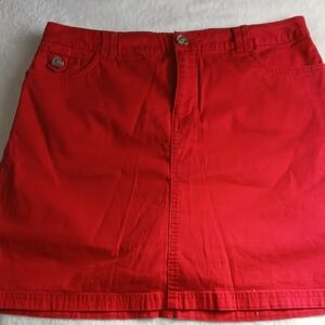 Croft & Barrow Vibrant Red Mini Skirt